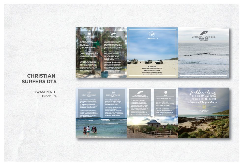 brochure Christian Surfers DTS Surf