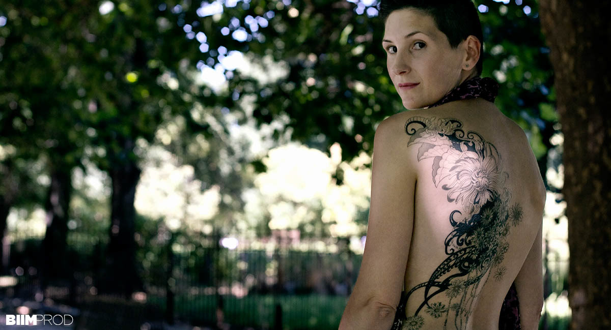 ink tattoo tatouage tatoueur Paris sanhugi guersan bernat biimprod biim black White people man girl portrait body art