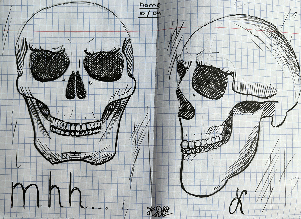 skeleton skull pirate treasure brain Meme pen pencil blackwhite black White illustrations mewing plants