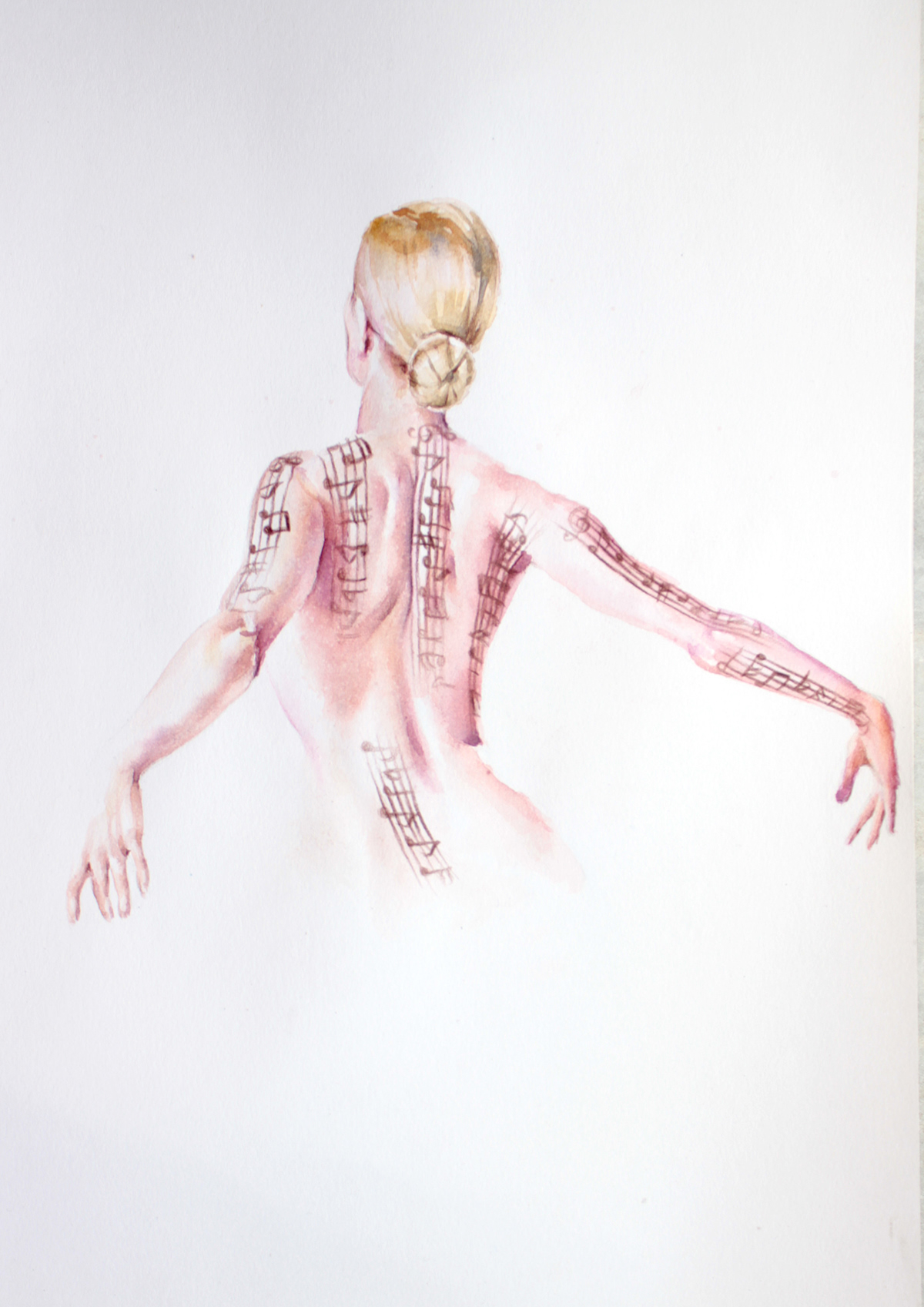 watercolor illustrations death figurative fashion illustration livor mortis afterlife
