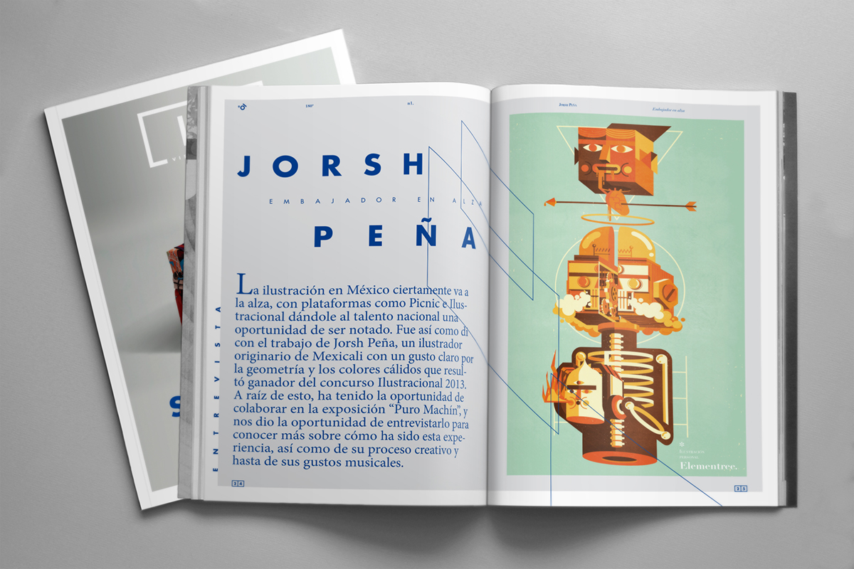 Diseño editorial 180ª magazine
