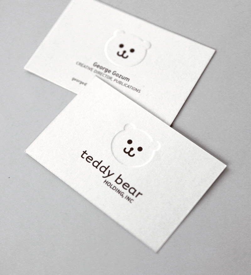 Adobe Portfolio logo business card brand identity embossing light simple japanese minimal minimalist