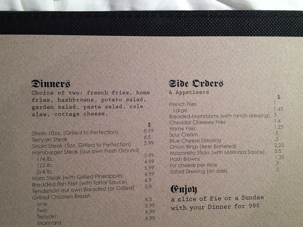 menu Layout black 3 color