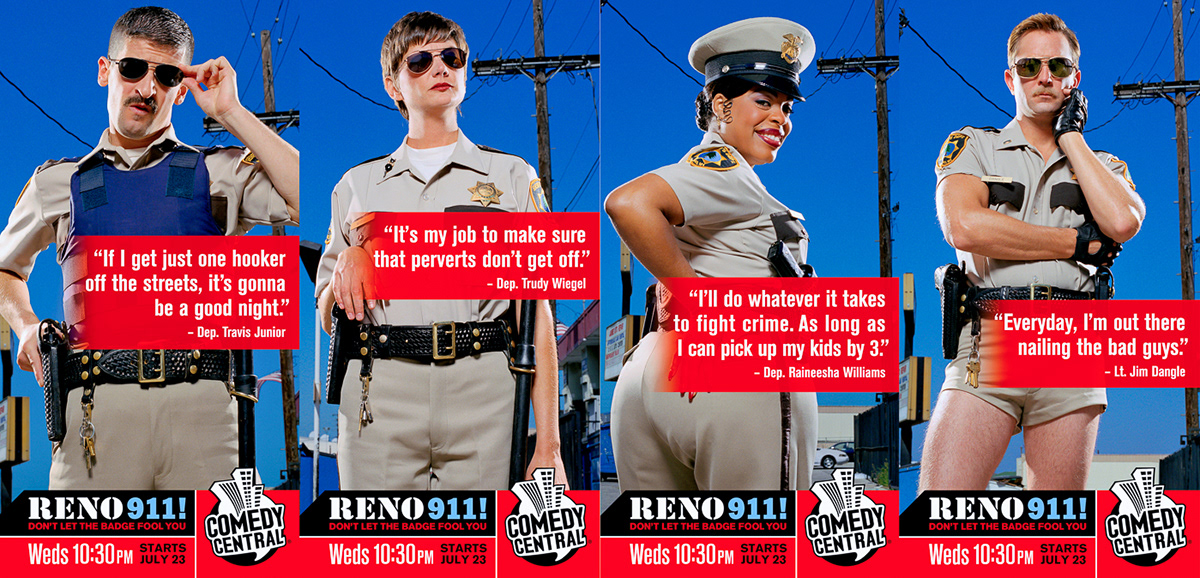 RENO 911 ian white network ads comedy central cops humor Celebrity television