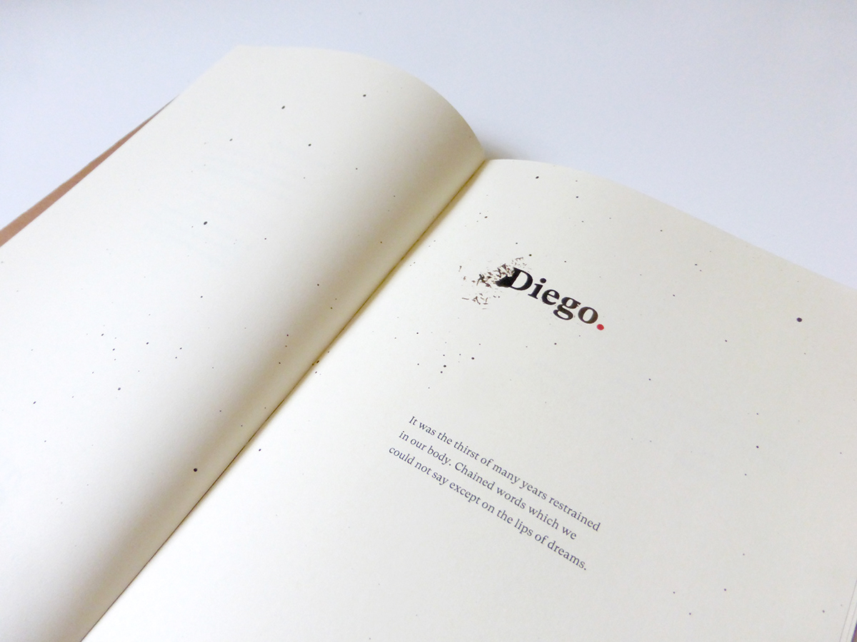 Frida Kahlo artists book bookmaking journal type design book design Layout notebook handmade book Adobe Portfolio