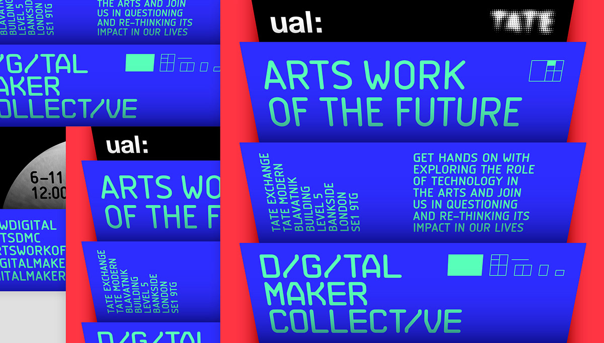 Tate typography   brand identity Exhibition  campaign Moving Image digital branding  pop colours
