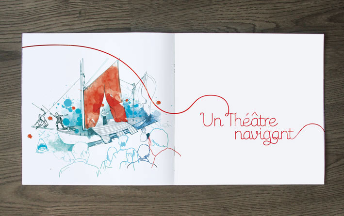 Theatre navigation graphic design