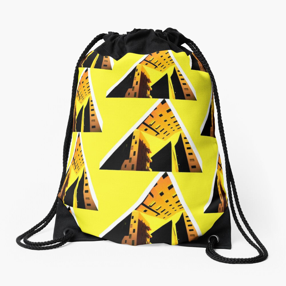 triangle geometric art architecture arlequin graphic abstract artwork modern yellow