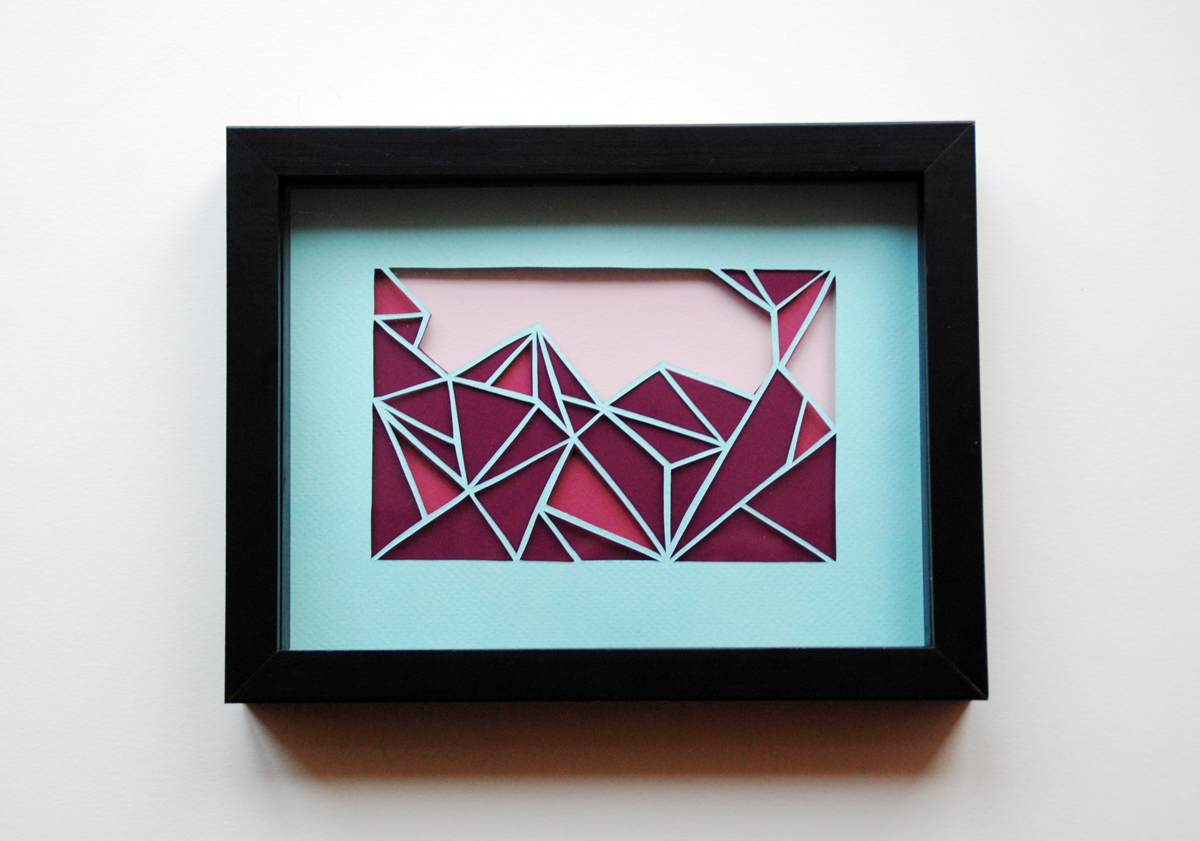 for sale paper craft paper art art for sale layered paper art camera ilustration abstract geometric