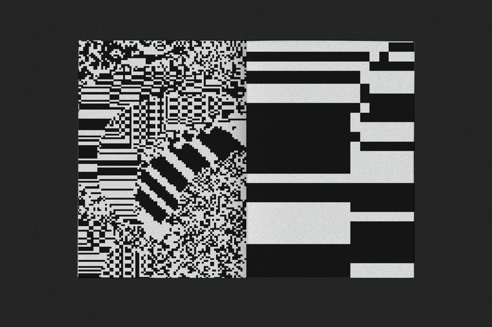 funzine black and white pattern
