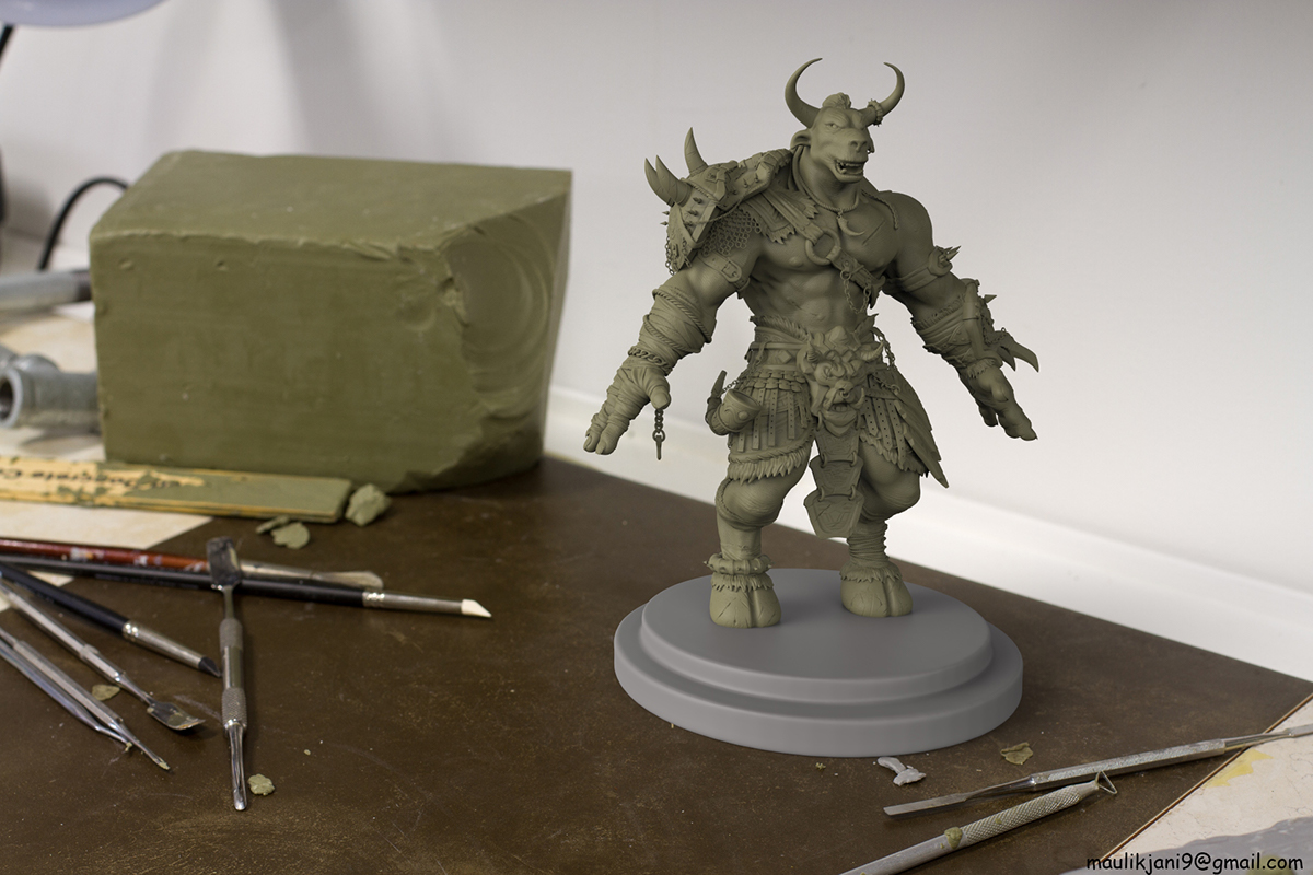 minotaur mythology Zbrush 3ds max 3D Digital Sculpting game character