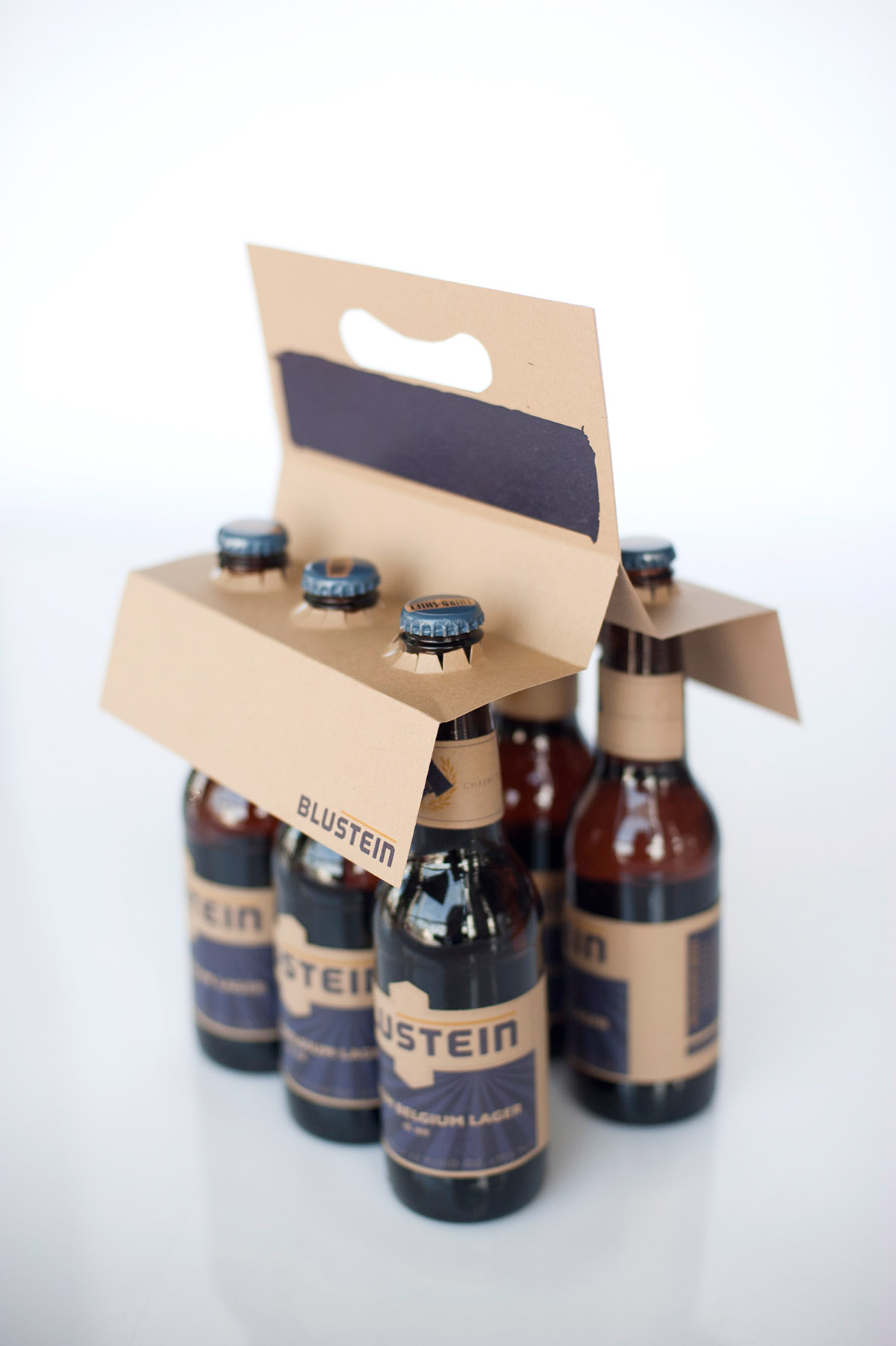 Blustein Lager  beer  Packaging  branding  graphic design