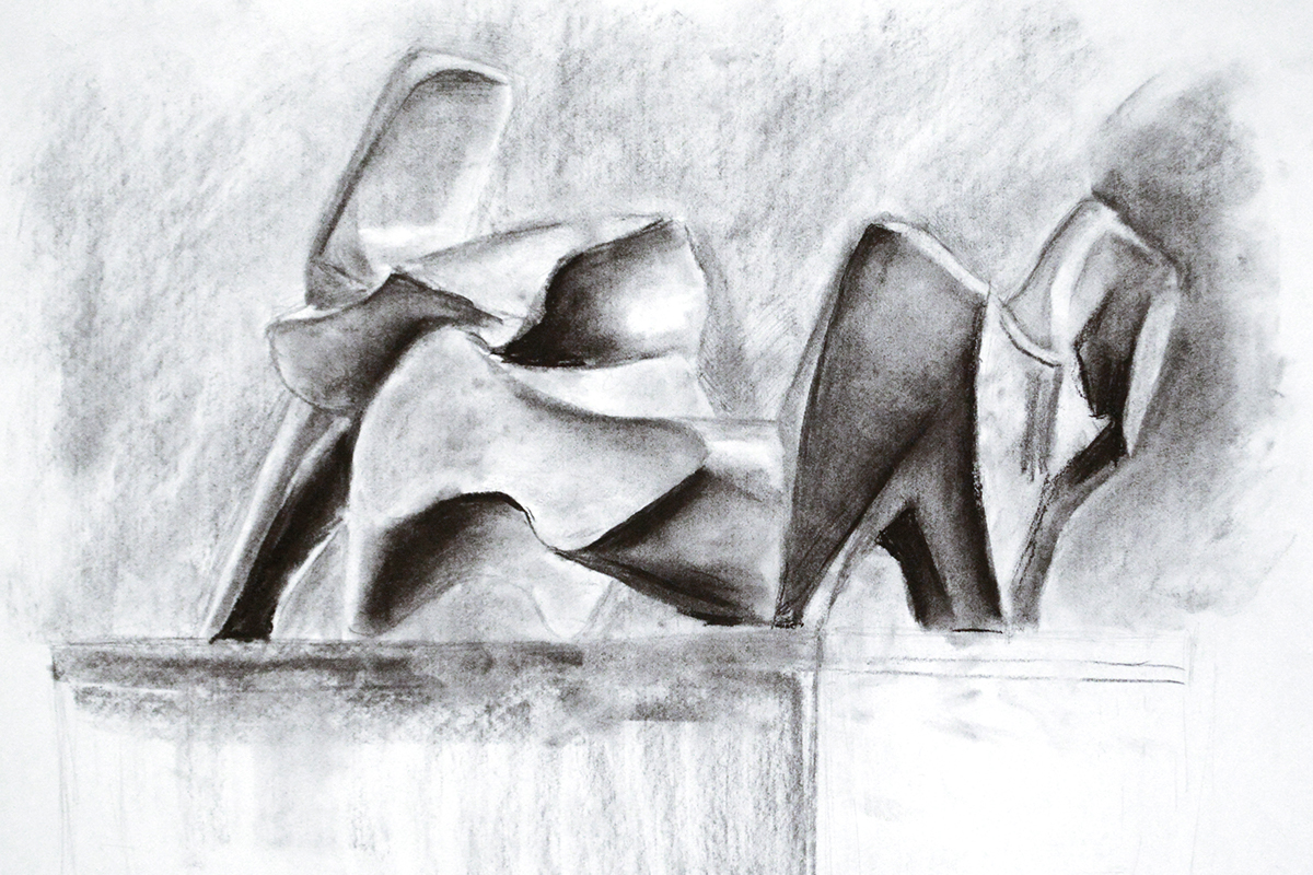Drawing  charcoal pastel printmaking soft pastel Perspective sketches sculpture panorama Figure Drawing