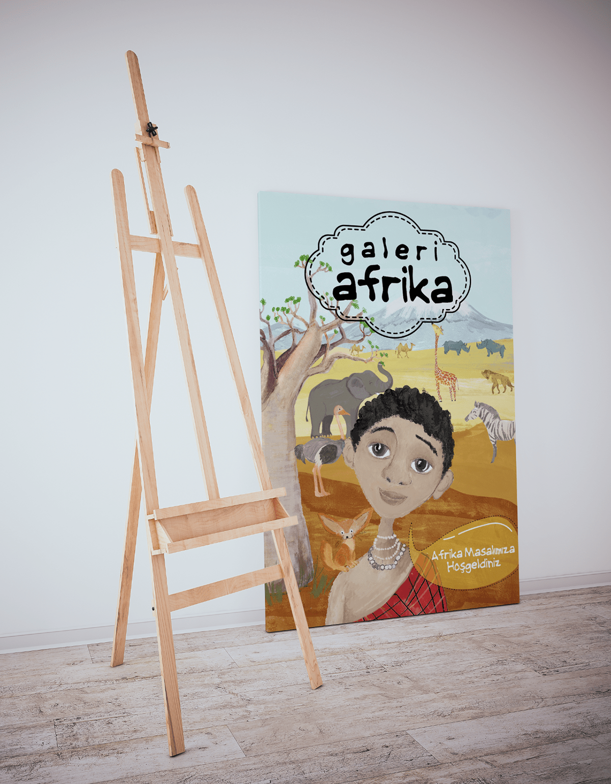 africa map Masai Masaai african tribes children's book children's illustration
