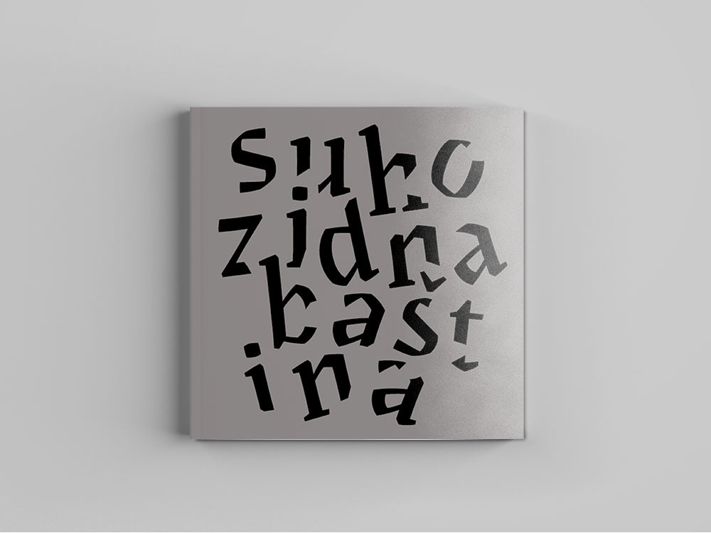 Booklet composition irregular Layout letters stone text Typeface typography   walls