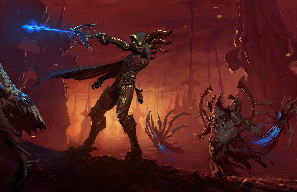 demon hunter Diablo 3 shooting Gaming nerd marauder