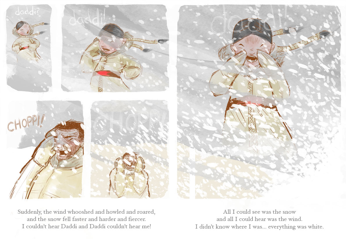 book Story Book wacom intuos5 reindeer Nenets siberian Picture book concept art children’s book