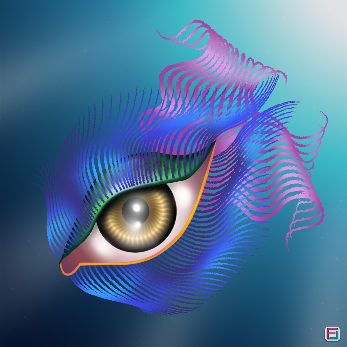ILLUSTRATION  Digital Art  fish eye