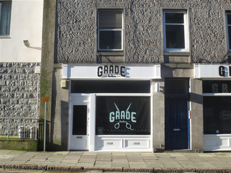 grade GRADE barbers barbers branding  Signage store front Window Display Logo Design brand identity design