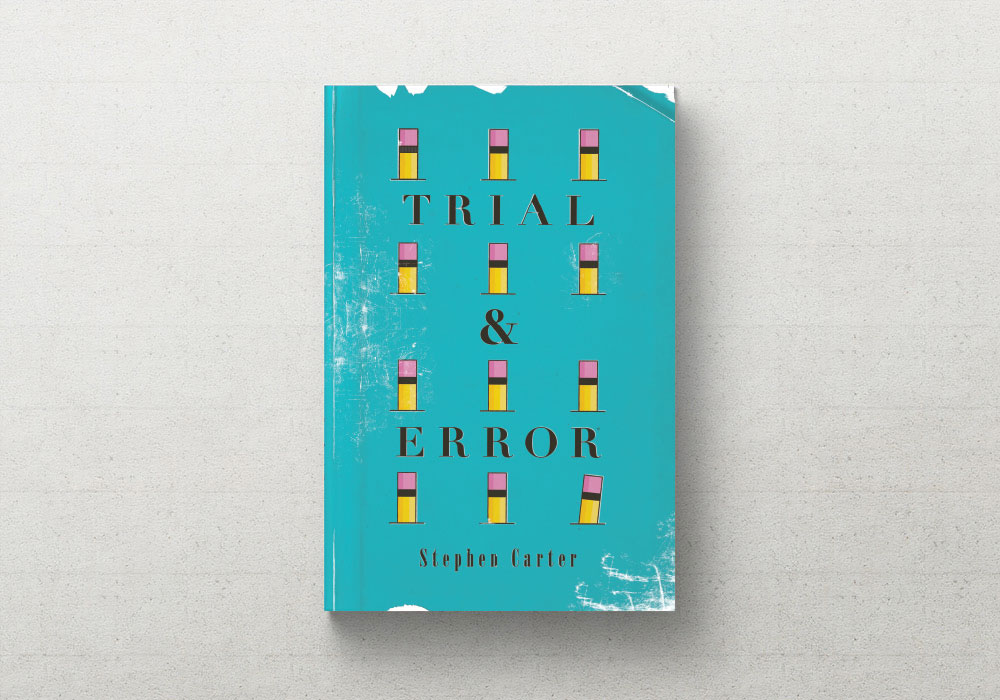 Trial and Error book cover book design cover design Retro Distressed