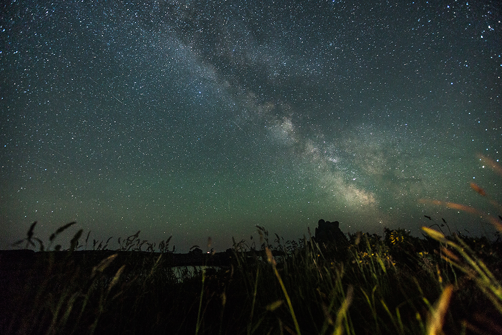 Time Lapse  astrophotography night beauty milky way stars Isle of Scilly