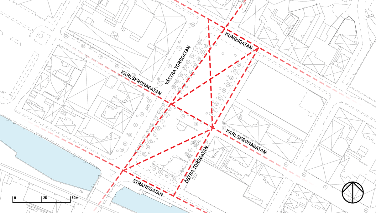 spatial planning public space Urban Design Park square cad GIS Sweden Ronneby