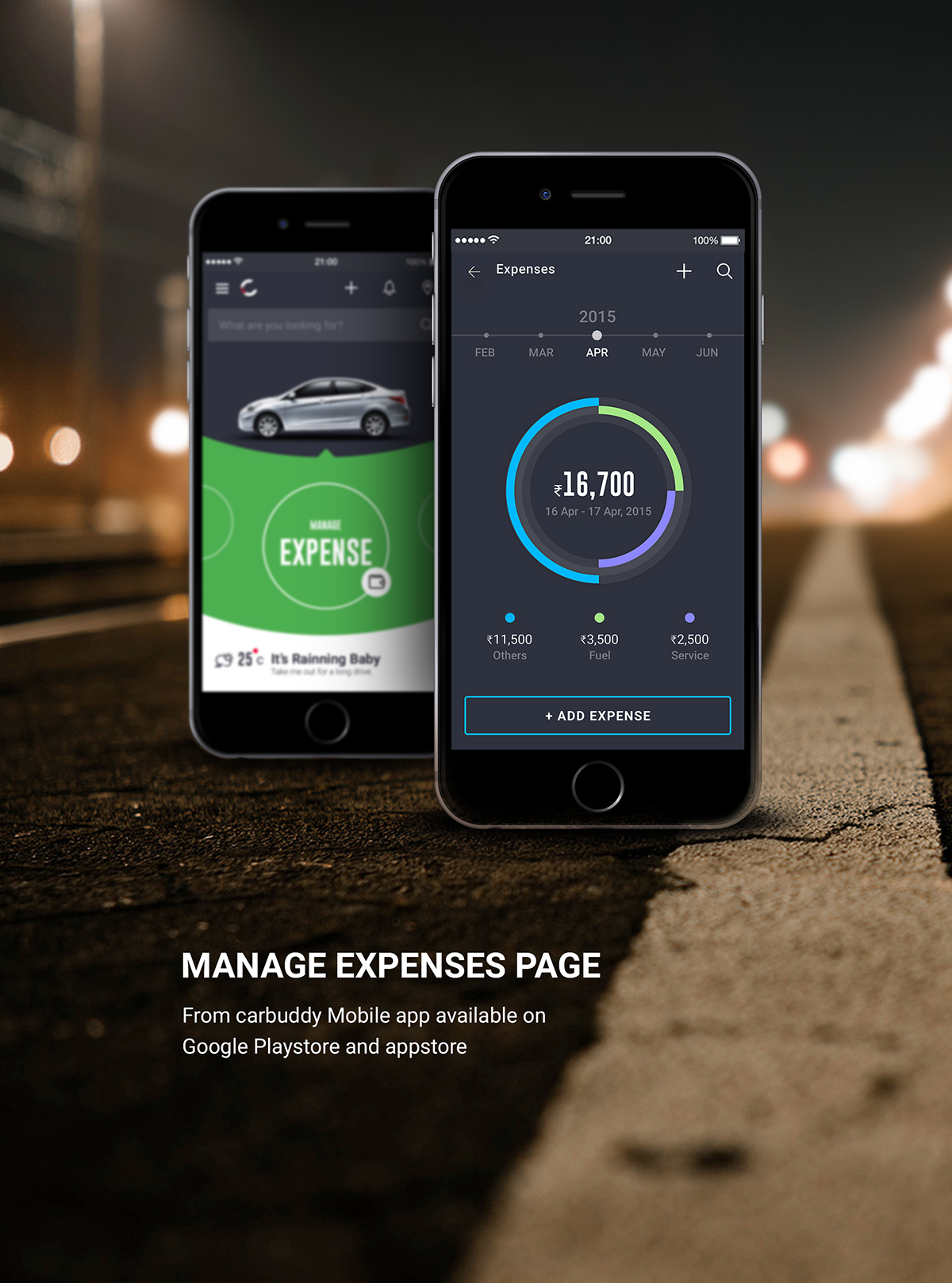Mobile UI expenses UI ux SWIPE Manage mobile circle amount button month year