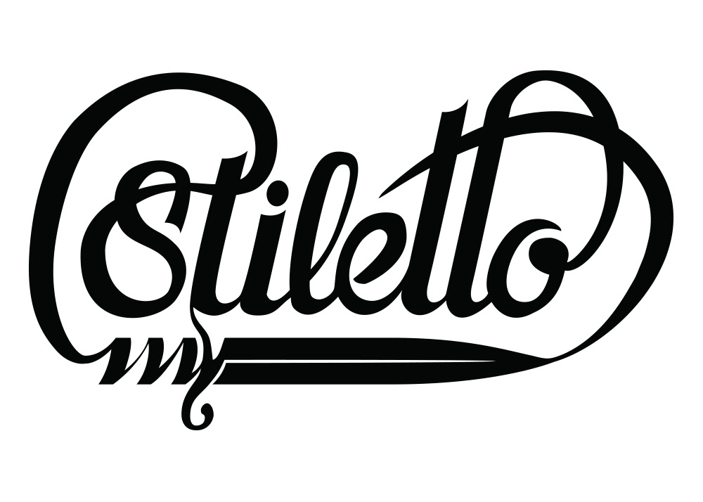 type stiletto ink letter design