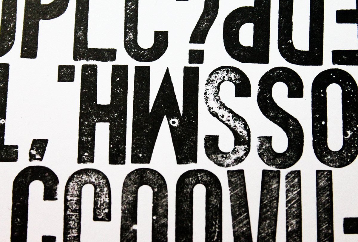 poster afiche letterpress imprenta typography   tipografia diseño diseño gráfico graphic design  tipos moviles