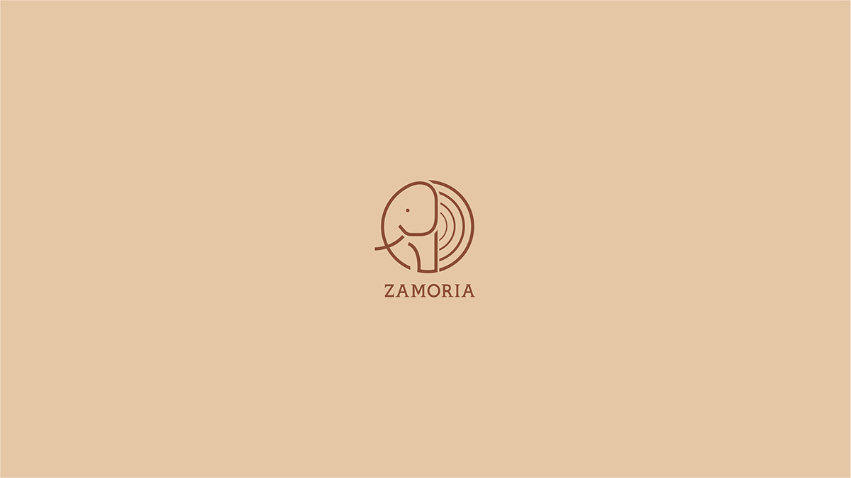 Zamoria branding  Advertising  furniture branding wood zamorin logo