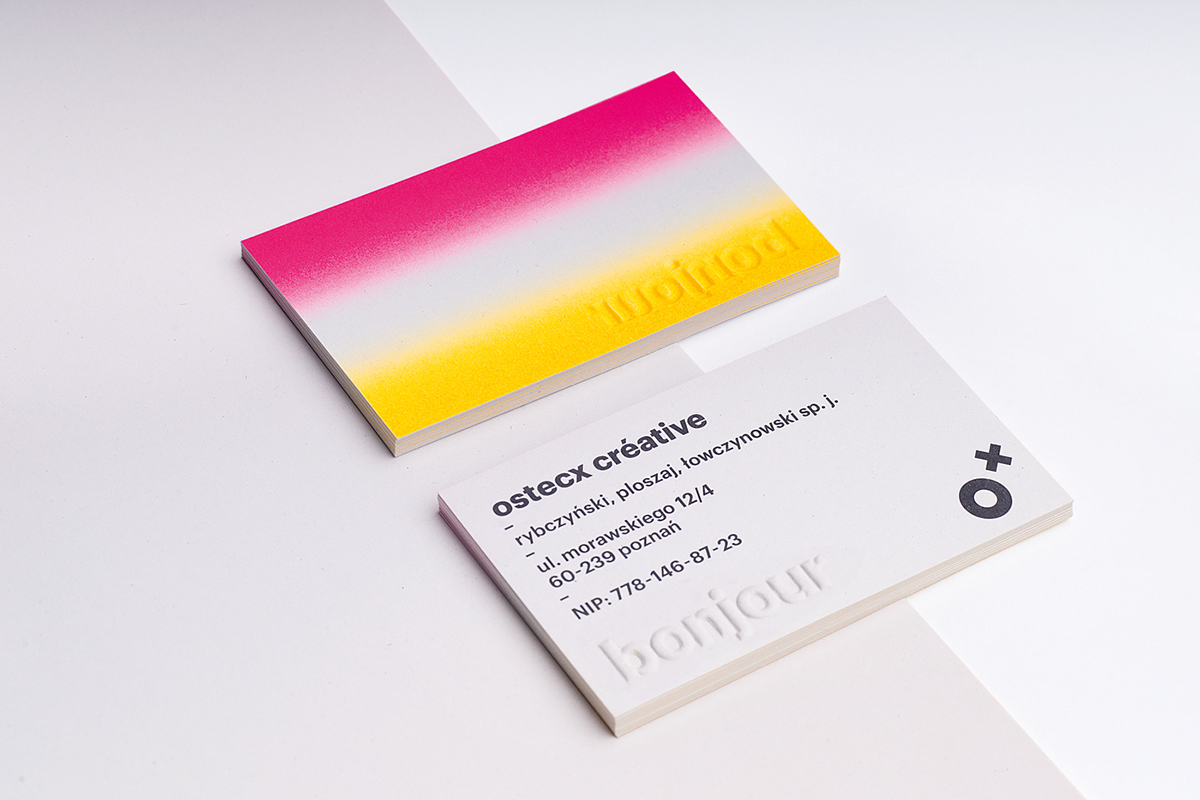ostecx  sELF-PROMOTION  promotion  agency identification identity business card letterhead