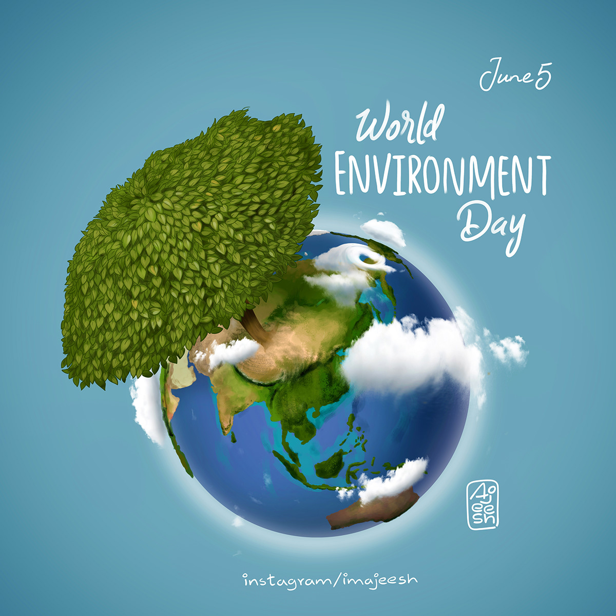 Free Vector | Hand drawn world environment day illustration with planet  earth-saigonsouth.com.vn