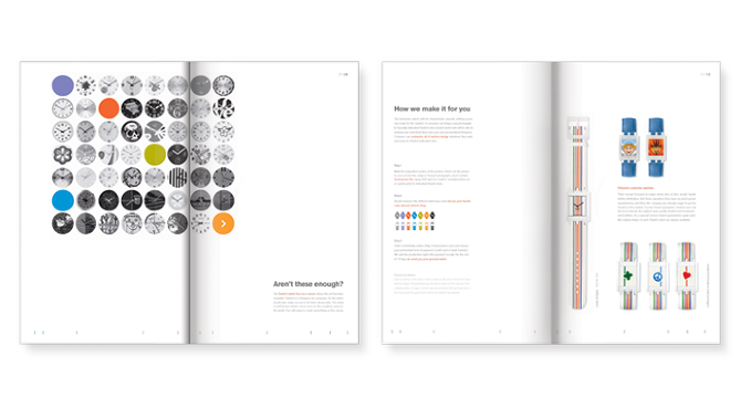 swatch editorial design  brochure catalog graphic design  infographics ILLUSTRATION 