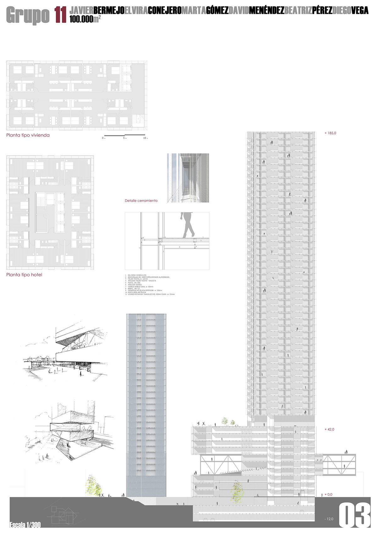 proyecto rascacielos ciudad vertical ciudad en altura Navarra pamplona