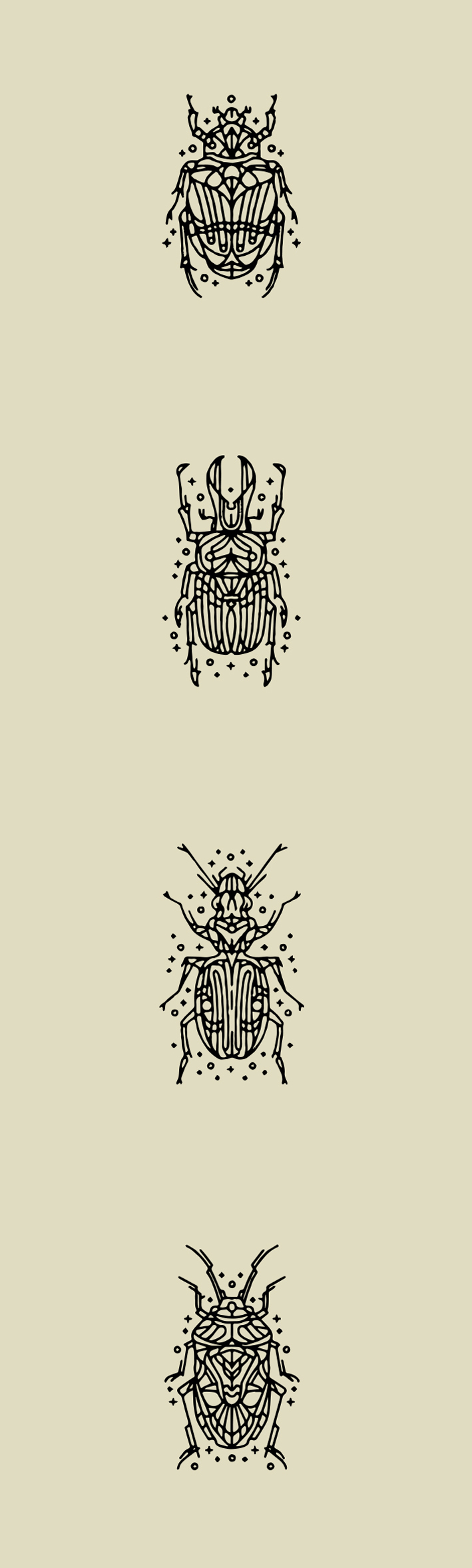 Premium Vector | Insect tribal tattoo design element