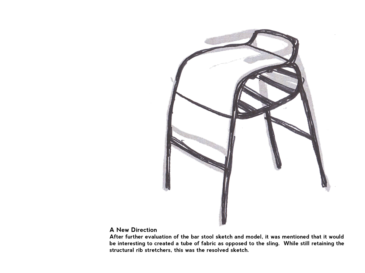 furniture chair stool Interior White pale wood wood bending bent wood upholstery handmade craft artisan woodwork