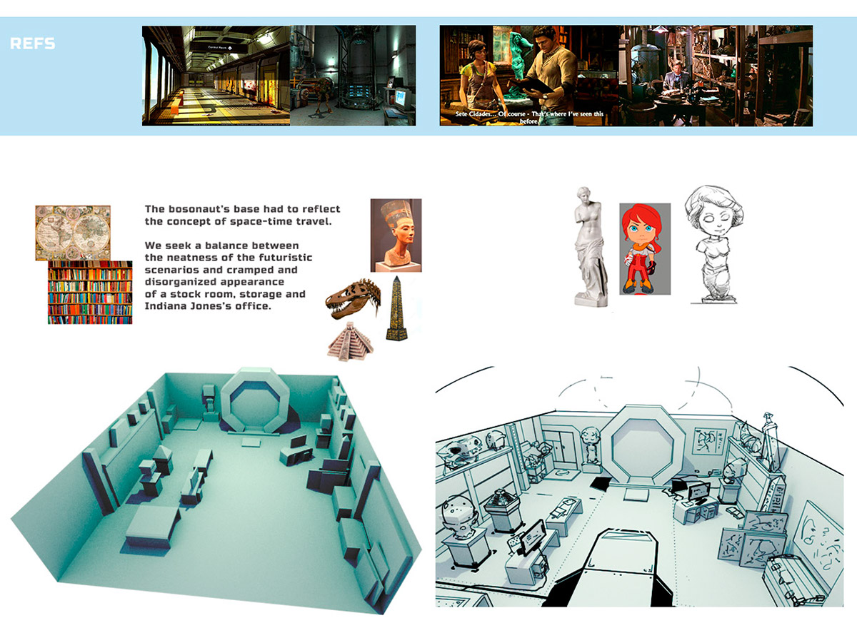 bosonauts bosonaut bosonauta game Game Art concept art concept Character jemchicomac Indie game Level Design Visual Development