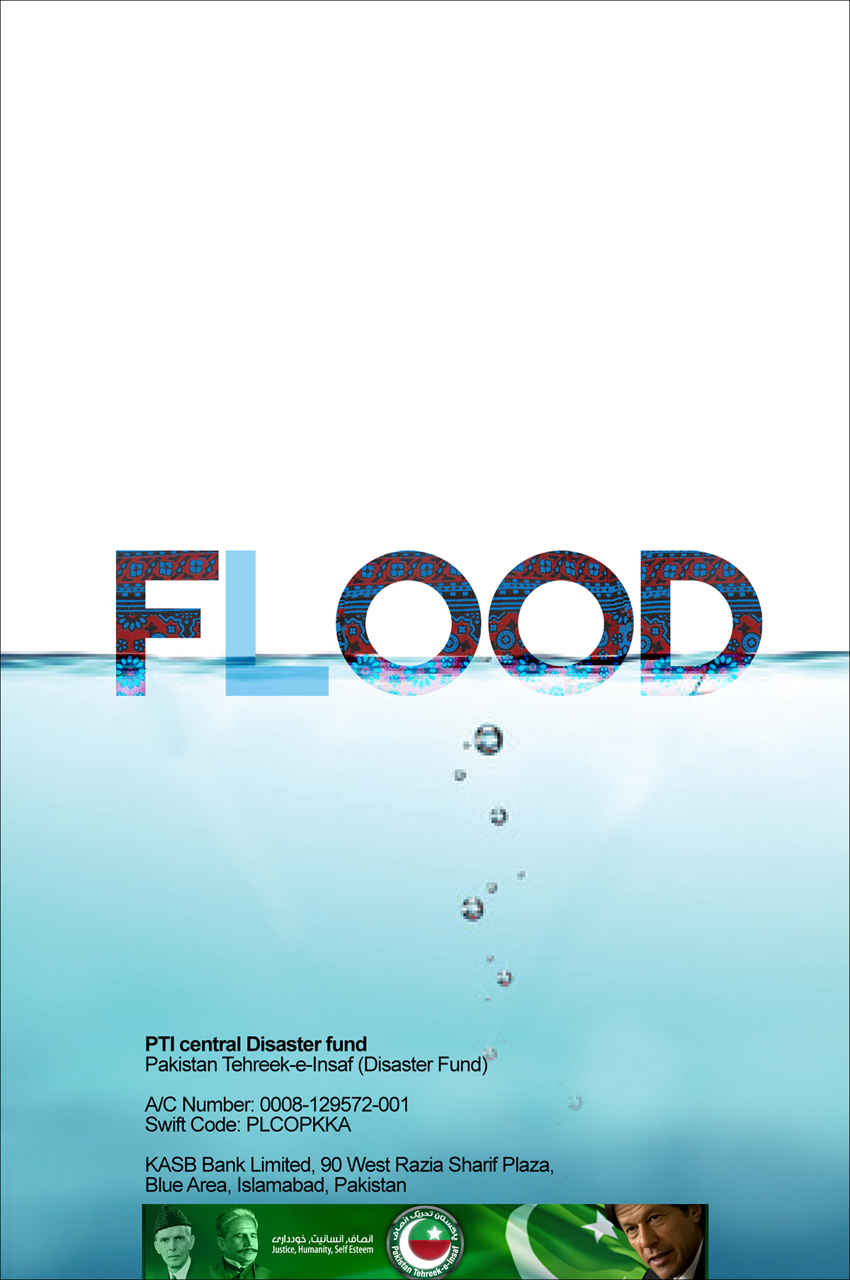 flood posters fawad awan Pakistan donation appeal online sindh karachi Indus river