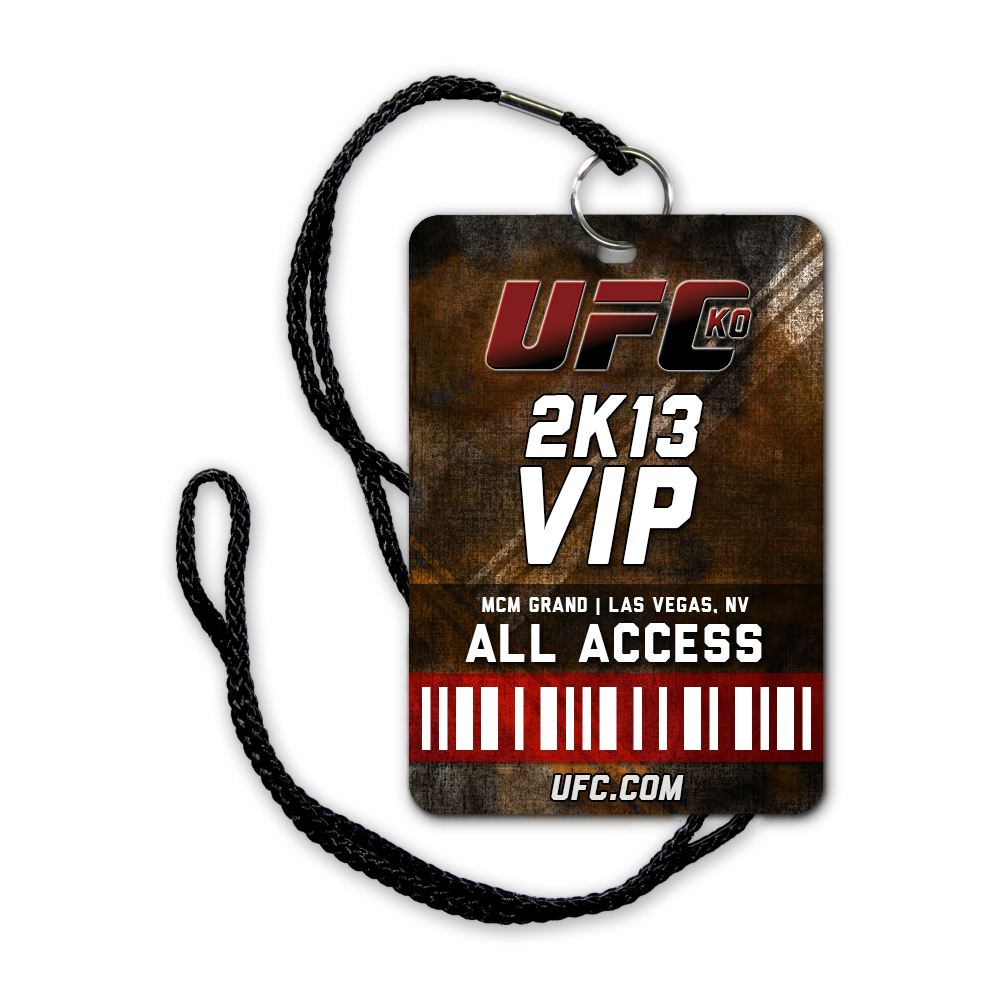 Event concept poster backstage pass t-shirt UFC Nike MMA
