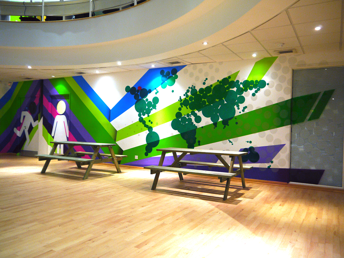 Office Art Mural feature walls Display Graphics