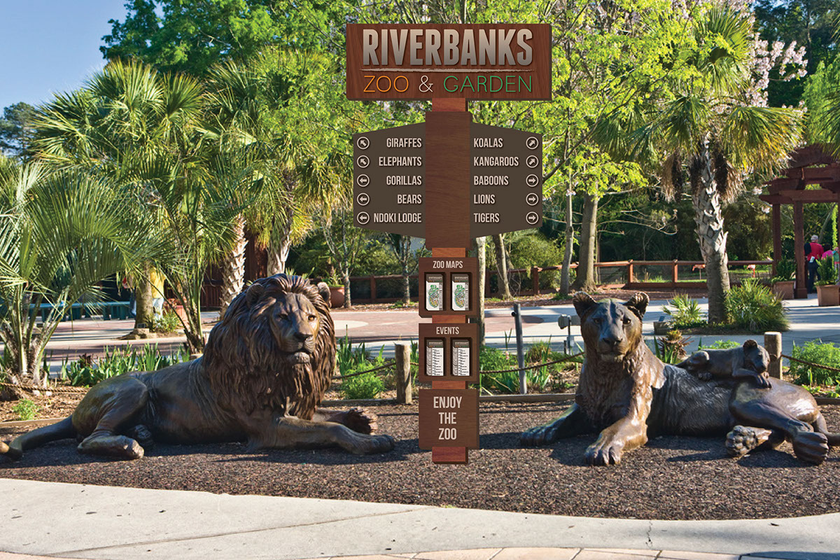 Signage sign zoo mockups Mockup riverbanks columbia south carolina