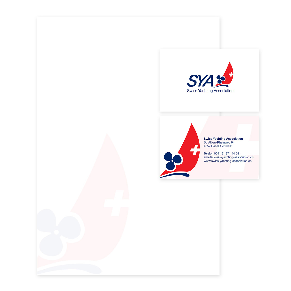 swiss Corporate Identity logo Yachting Association design graphic