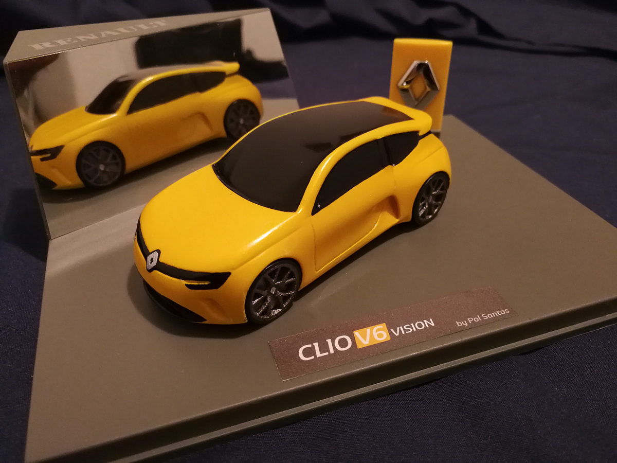 3d print design Clio v6 renault model scale little 3D toy