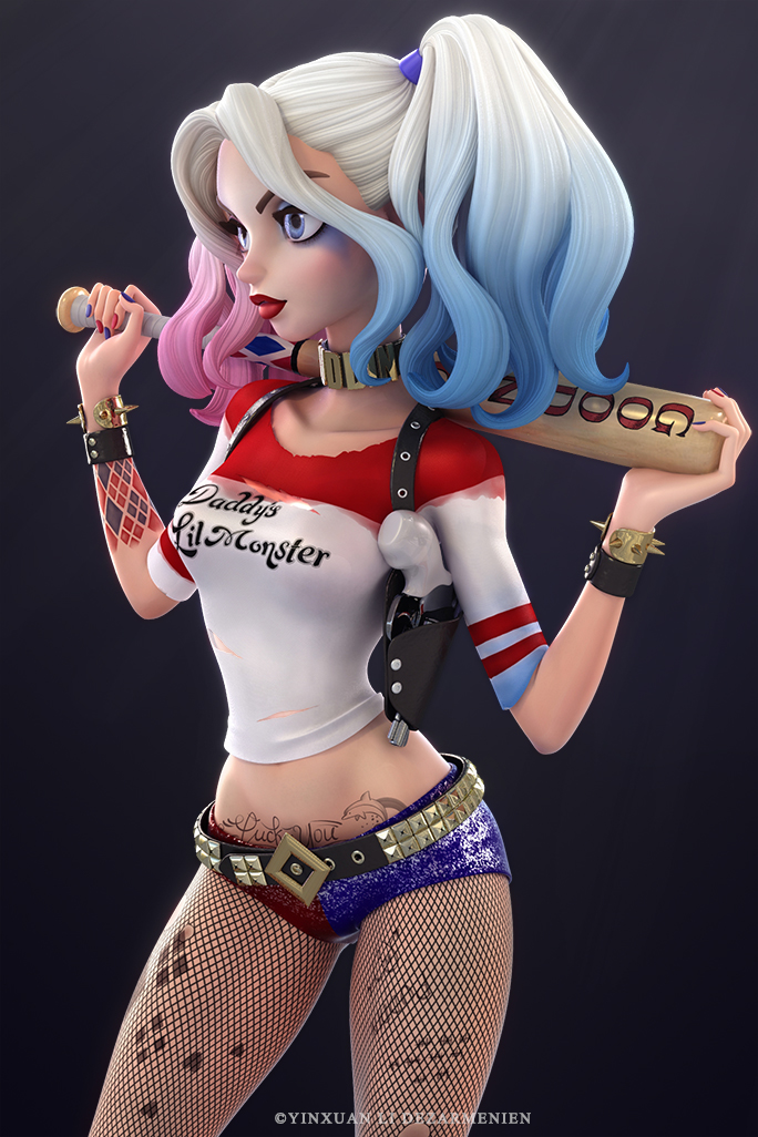 harley quinn suicide Squad pinup pin-up fan art
