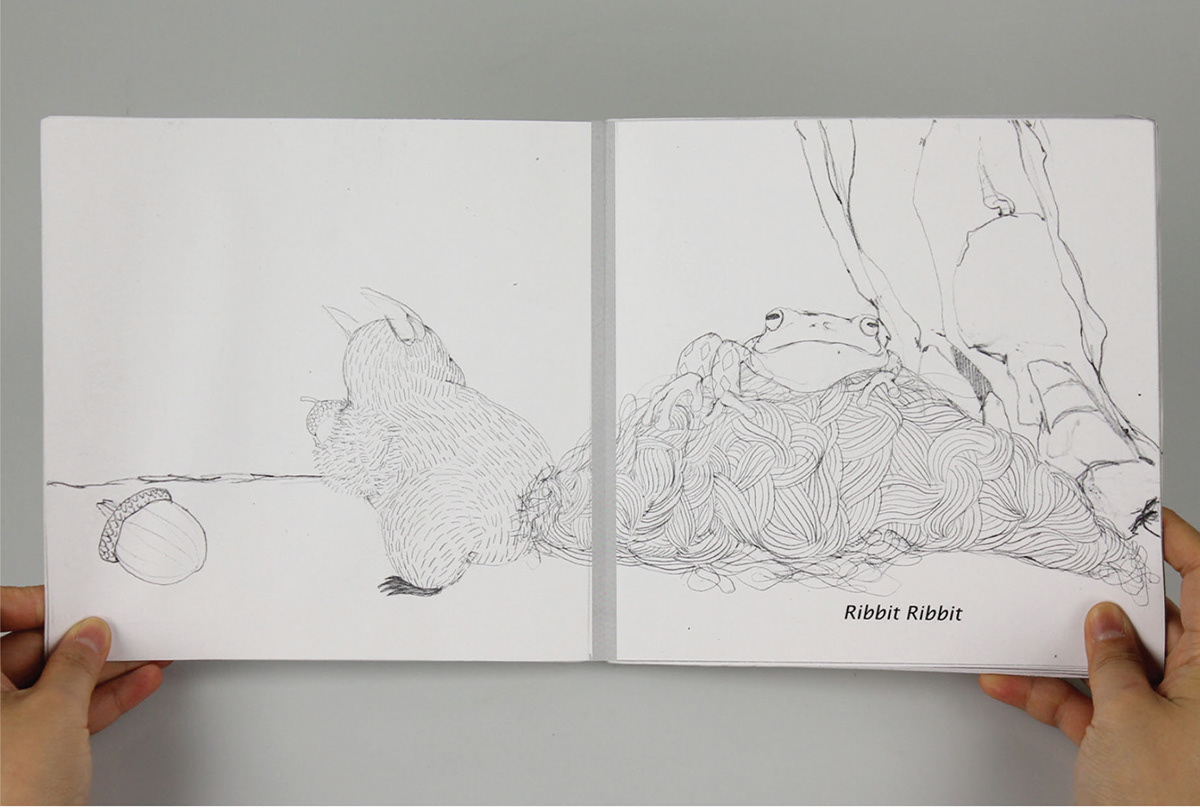 children's book picturebook children's Character story squirrels animals Nature knitting