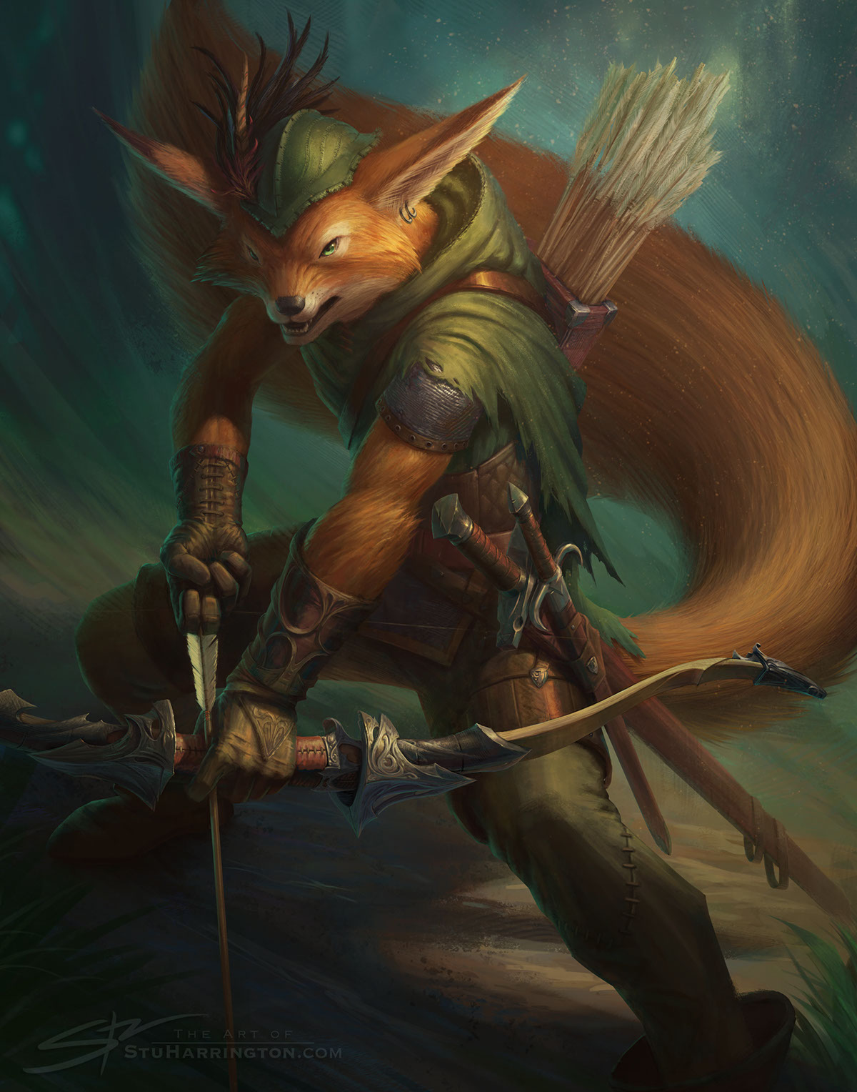 Robin Hood FOX archer ranger disney Rogue sherwood fantasy cover fanart