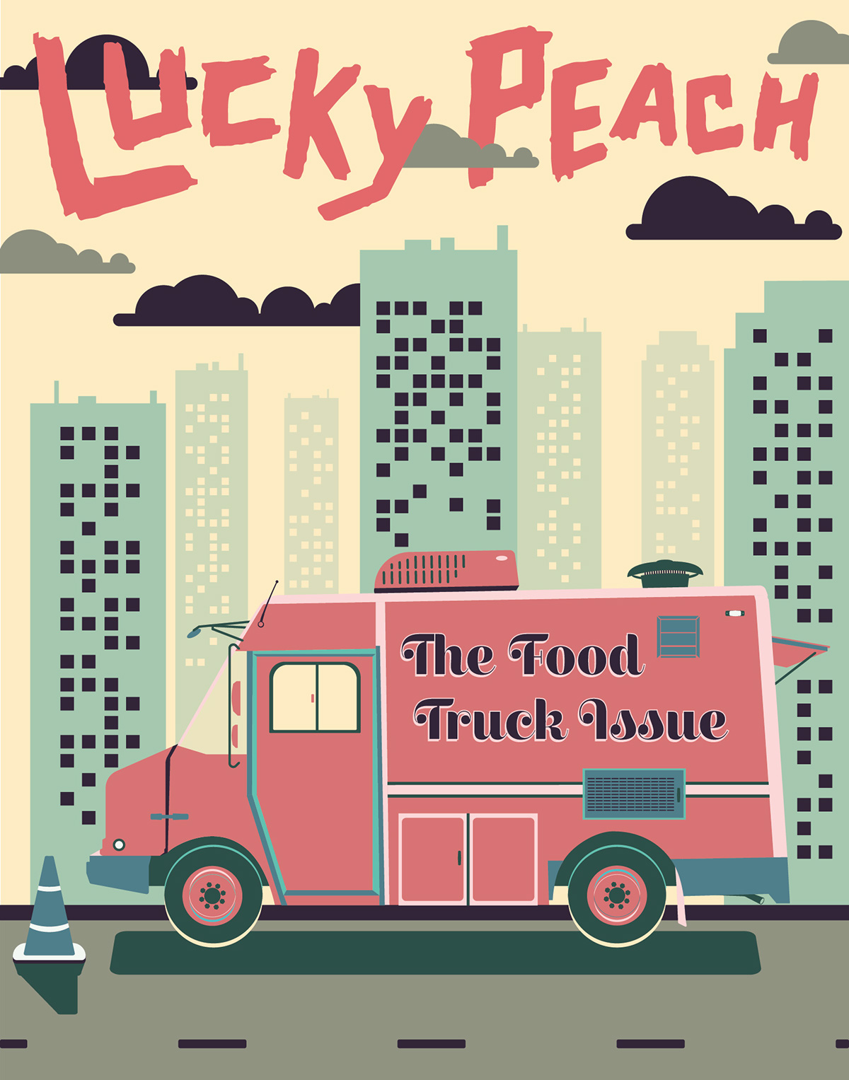 magazine cover Magazine Cover Food truck Truck city Food 