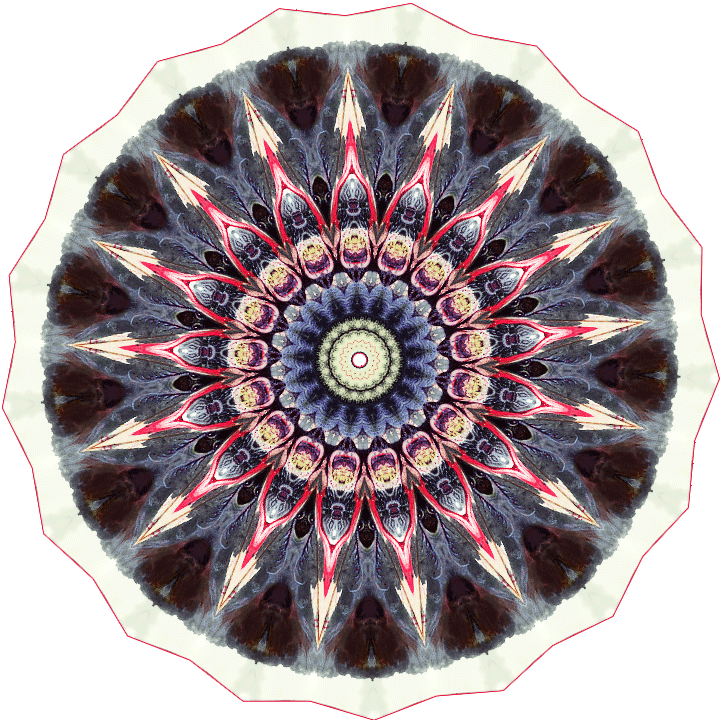 kaleidoscope moleskine circle pattern