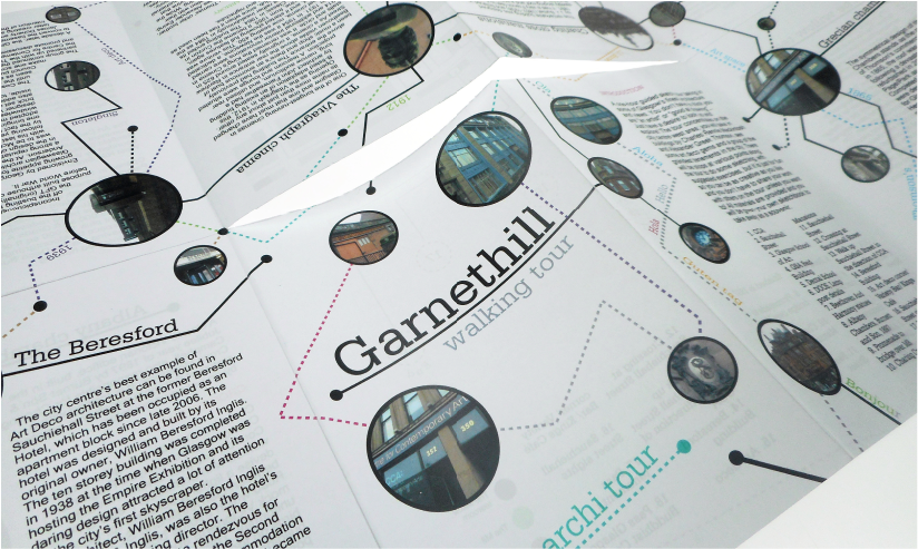 DoorsOpenDay historical Desktoppublishing FoldableLeaflet a3 leaflet DoubleSidedLeaflet keepsake modern walking WALKINGTOURS glasgow tour
