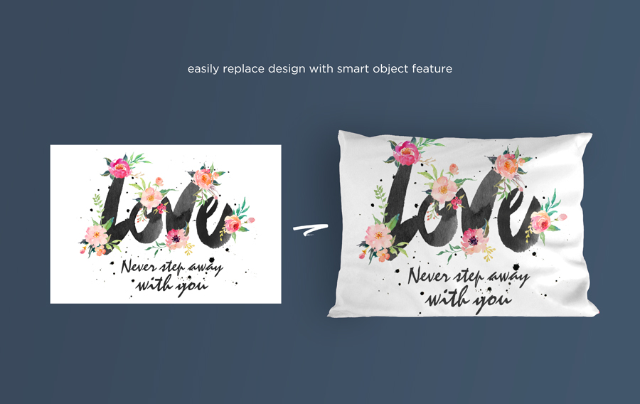 download editable fonts free graphics high res illustrations mock-ups photoshop pillow presentation psd smart object Wrinkles